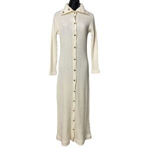 Vintage 70s Lisa Originals by Herman Marcus knit maxi dress size 12/S
